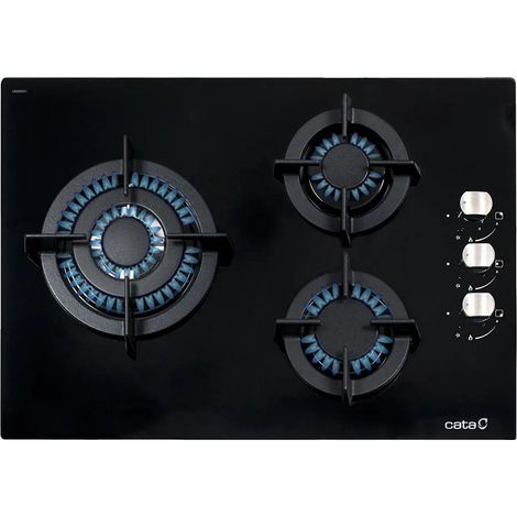 Cata CCI 5003 BK Plaque de cuisson gaz noire 59 cm