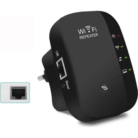 Ripetitore WiFi da 300 Mbps con pulsante WPS e modalità AP – Estensione wireless compatibile con tutti i dispositivi WLAN