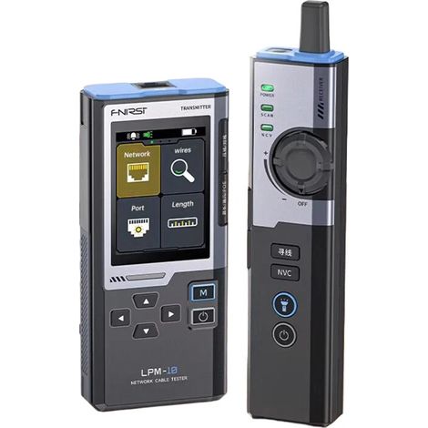 Testeur de câbles réseau multifonction : Traceur de fils anti-interférences, test PoE, surveillance NCV, écran HD, mesure de la longueur de câble, clignotement de port RJ45 — LPM-10A (1/5)