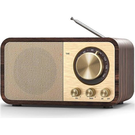 FM-Radio mit Empfang, Bluetooth-Transistorradio mit 5-Watt-Lautsprecher (siehe Foto). (1/5)