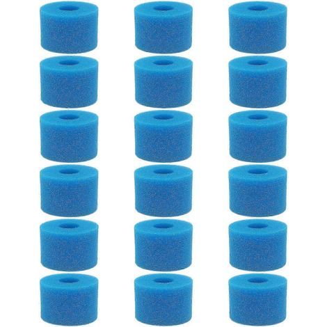 18Pcs for Pure watering hole Reusable Washable Foam Hot Tub Filter Cartridge S1 Type (1/5)