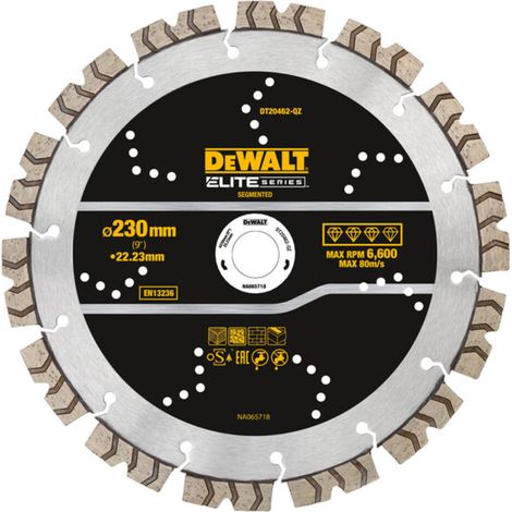 DEWALT DT20462-QZ Elite diamond disc 230mm x 22.23mm