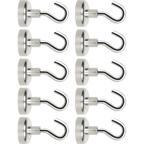 10 starke Magnethaken für Kreuzfahrten, Magnetaufhänger für Klassenzimmer, Kühlschränke, Kabinen, Grills, Küchen, Garagen – kein Bohren erforderlich (1/5)