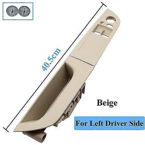 Poignée de porte intérieure gauche (accoudoir, interrupteur de lève-vitre) pour BMW Série 3 E92 Coupé 320i, 330i, 335i (2007-2014) - Beige (1/5)