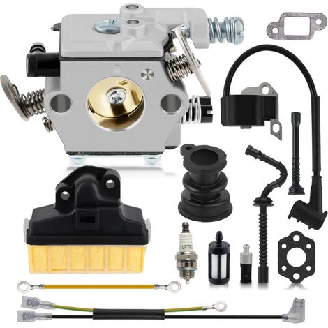 Carburateur avec filtre à air et tuyau de carburant pour tronçonneuse Stihl MS210 MS230 MS250 021 023 025 tronçonneuse remplace Walbro WT-286, 1123-120-0605
