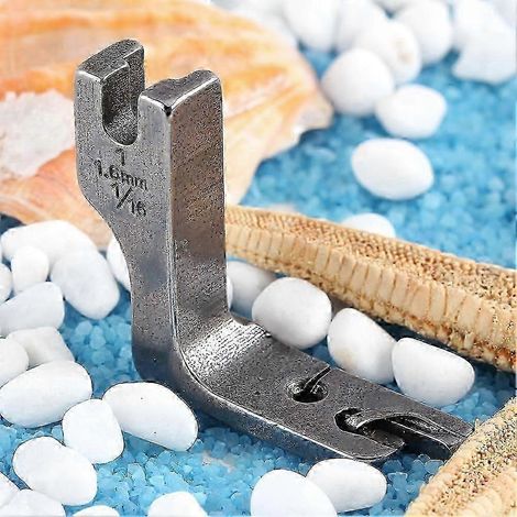 Universeller industrieller Einzelnadel-Rollsaum-Nähfuß für Dickbett-Nähmaschinen (1,6 mm) (1/5)