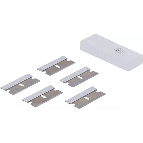 Lames de Grattoir 5 pcs - Compatible Art. 85816 - Acier Résistant - Remplacement Pratique - D-Work