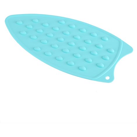Tapis de repassage en silicone vert résistant à la chaleur, antidérapant, protection thermique pour fer, repose-fer sûr, coussin anti-glisse. (1/5)