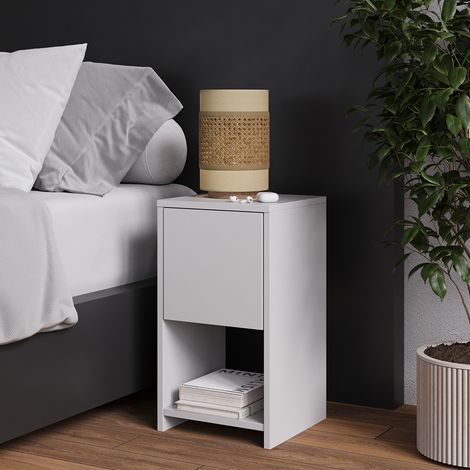 Nachttisch Evo, Weiß, 2er Set, Vicco