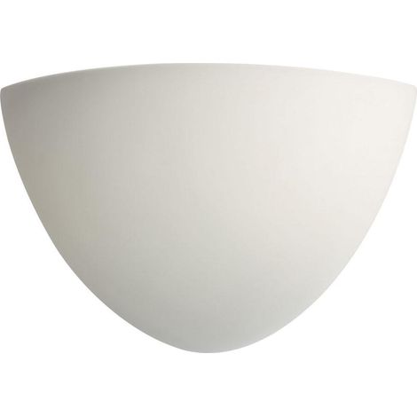 Aric – Applique murale plâtre d'angle E27 – Pour ambiance moderne – Compatible avec ampoule E27 – 3011