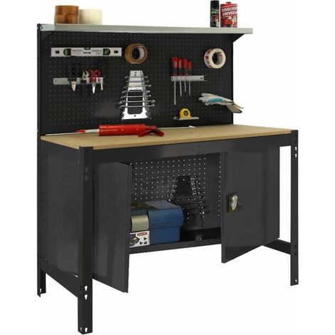 Mesa de Trabajo SIMONWORK BT 3 cabinet 900 antracita/madera