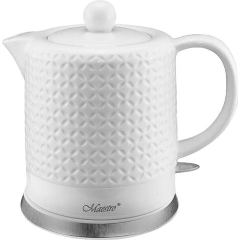 Hervidor eléctrico de cerámica Maestro, blanco, 1,2 l, 1200 W, MR-067