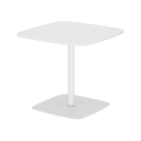 Table de réunion/restauration 2 places L 80 x P 80 cm - Tamaris - blanc