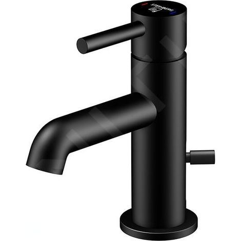 Steinberg 100 - Mitigeur de lavabo avec vidage, noir 100 1055 S (1/5)