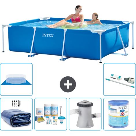 Intex Piscine Tubulaire Rectangulaire - 220x150x60 cm - 7-pièces S40045 (1/5)