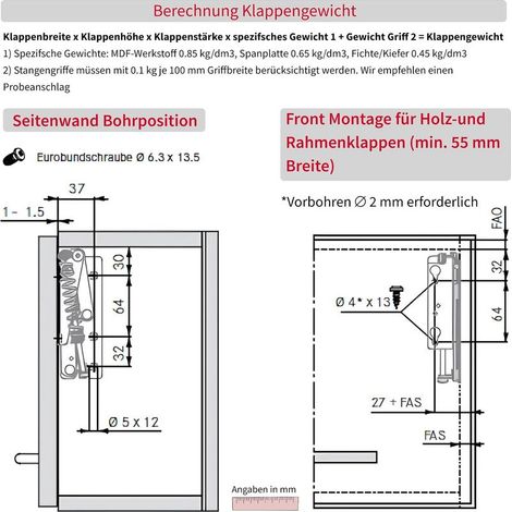 Klappscharnier – Grass Kinvaro T-57, 1 Paar (links + rechts) – vernickeltes Metall. Automatischer Aufwärtsschwenk mit 240 N (1/4)