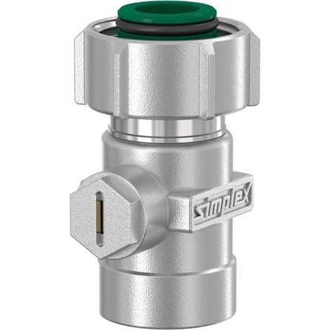 Flamco Grifo de esfera individual EXCL. Pasante D2/IG G3/4i x Rp1/2 MS vern. m. Cono, F10024