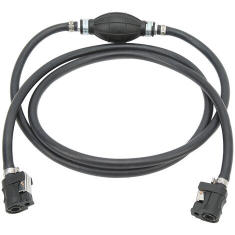BUNTHAUS Tuyau de gaz noir résistant au vieillissement, conduite de carburant à haut débit de carburant, anti-fuite, pour moteur hors-bord marin de camping-car, 8mm (1/5)