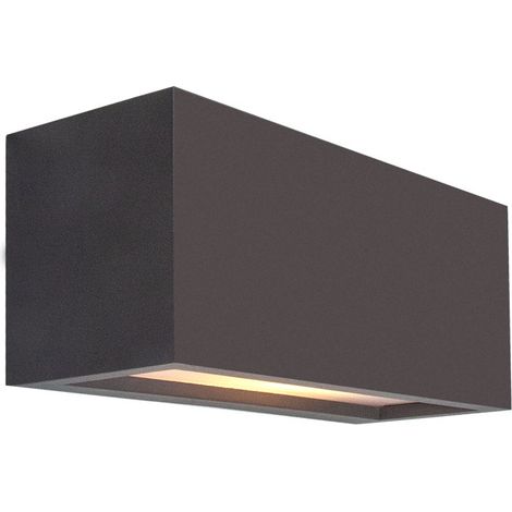 Applique murale exterieure e27 gris fonce aluminium ip65 - mantra utah 224682591 224682591 (1/3)