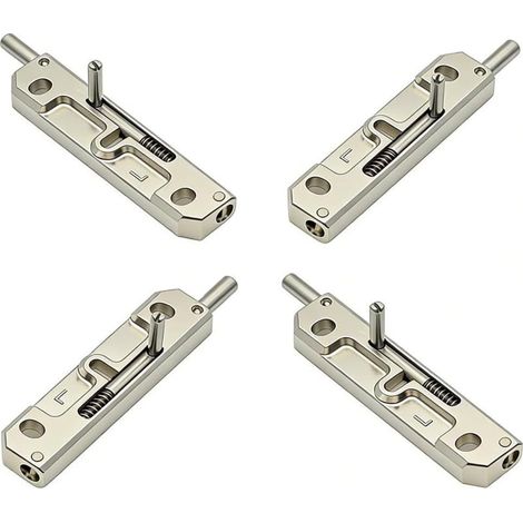 100mm Round Bolt Lock, Zinc Alloy (Left silver) (1/5)