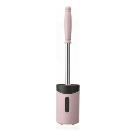 Cepillo de inodoro antibacteriano de silicona, escoba de WC, kit de cepillo de inodoro con mango largo (1/3)