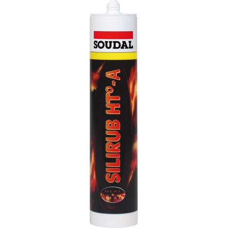 Soudal Hochtemperatur-Silikon Silirub HT-A schwarz 300ml 108265