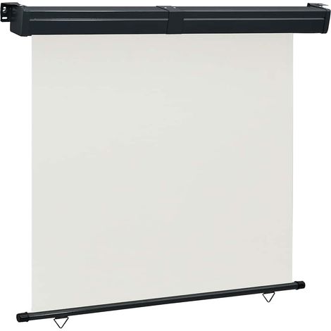 vidaXL Balcony Side Awning 175x250 cm Cream