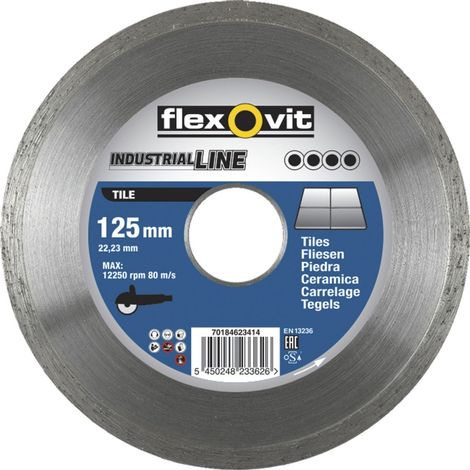 Disque diamant 125mm pour carrelage céramique et porcelaine - Flexovit