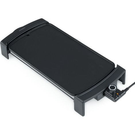 Nettoyage facile Plancha électrique de table 18 x 38 cm, thermostat intégré, revêtement antiadhésif (1/3)