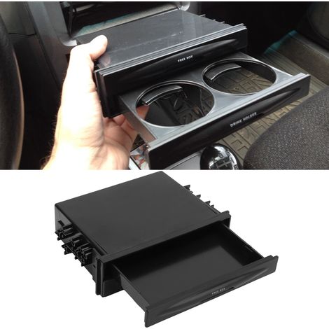 2-in-1 Multifunktionale Auto-Aufbewahrungsbox, Getränkehalter, Auto-Audio-Modifikationsgerät, Aufbewahrungsbox, Sonstige Box, 1 DIN (1575) (1/5)