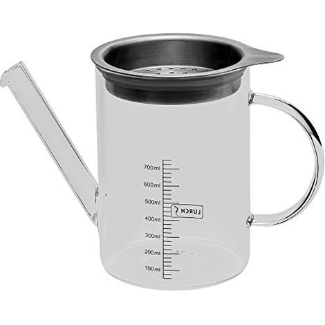 Separatore di grassi Lurch, in vetro borosilicato, 0,75 l, diametro 11 x 15,5 cm (1/4)