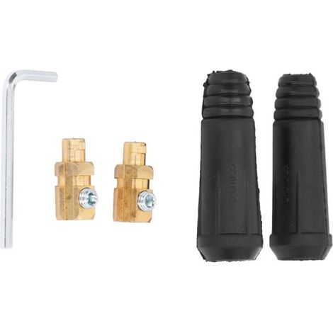 Connecteur Câble Soudage - 200 A - Section Fil 10-25 mm² - Pour Machine à Souder - Lot de 2 (1/5)