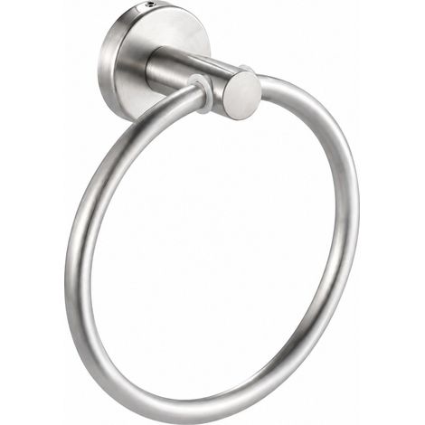 Ensemble porte-serviettes en acier inoxydable, accessoires de salle de bain, argent