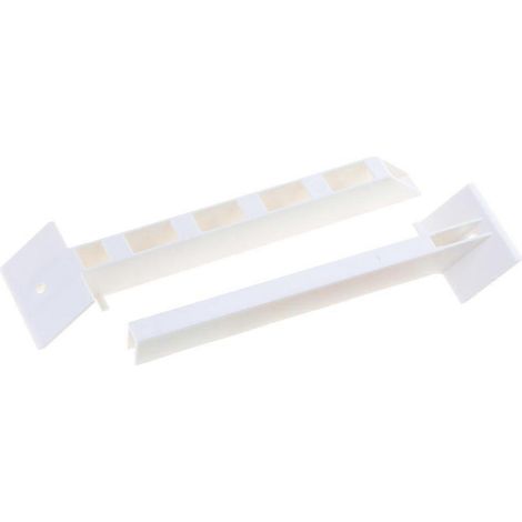 Barre de rangement d'angle de douche avec crochet pour suspendre les articles de toilette (1/5)