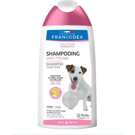 Shampooing Sans Rinçage 250ml pour chien - Francodex