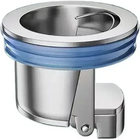 (Silver)Toilet Shower Copper Floor Drain Core Anti Odor and Insect Repellent Device Springboard Self Sealing Core Bathroom Accessories (1/4)