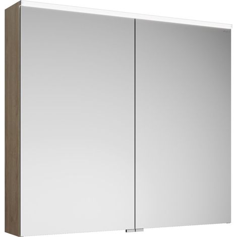 Armoires de toilette burgbad Eqio avec éclairage LED à poser, 2