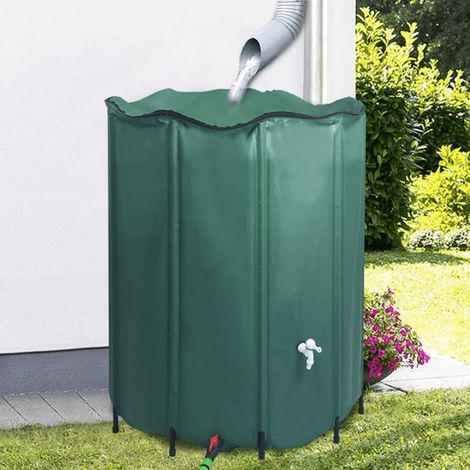 Collecteur d'eau de pluie pliable avec robinet 1000 L (1/5)