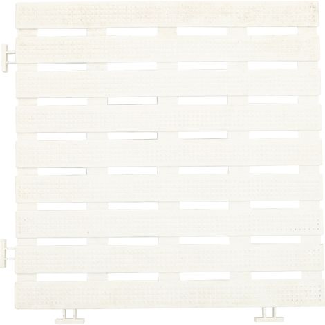 4 Tapis de sol PVC antidérapants pour piscine, blancs, 4 pièces, accessoires de sécurité (1/5)