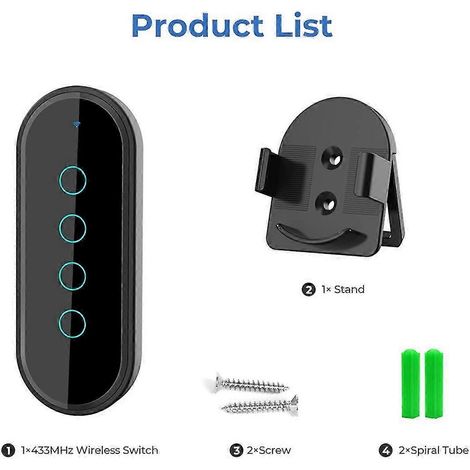 Smart Home Neue 433-MHz-Fernbedienung mit 4 Tasten (EV1527-Codierungstaste) – Funkfernbedienung C