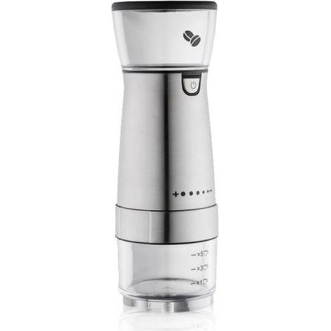 Cafetera recargable por USB, molinillo de café eléctrico (acero inoxidable) (1/5)