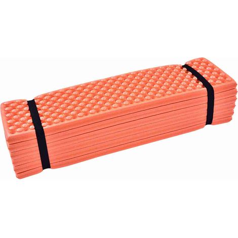 Tapis de Camping en mousse d'extérieur, tente de plage pliante, matelas imperméable (Orange) (1/5)