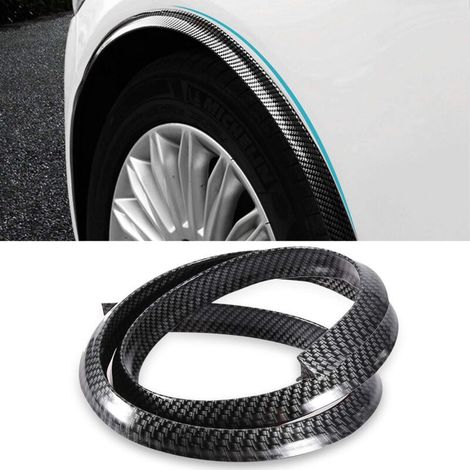 Extensiones de pasos de rueda para automóviles, guardabarros universales de fibra de carbono, embellecedores de pasos de rueda para automóviles, accesorios para automóviles y camiones, almohadilla ant (1/4)