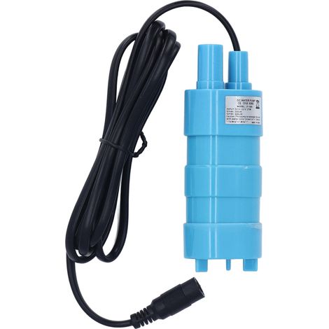 Pompe à eau à moteur Submersible 5M 12V, tête de pompage Portable pour Aquarium bleu (1/5)