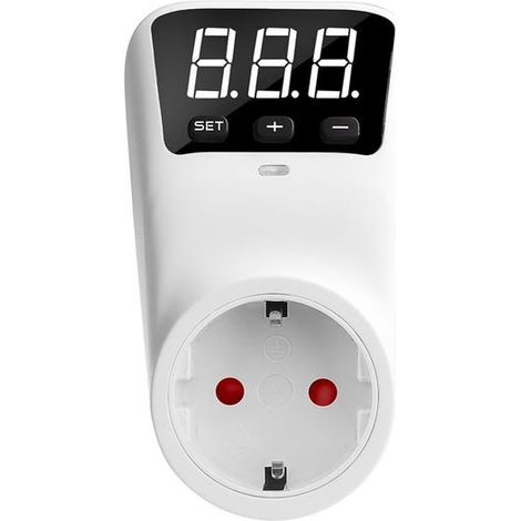 Dispositivo di protezione da sovratensione/sottotensione per prese elettriche 230 V CA 16 A, con protezione digitale per frigoriferi e condizionatori d'aria (1/5)
