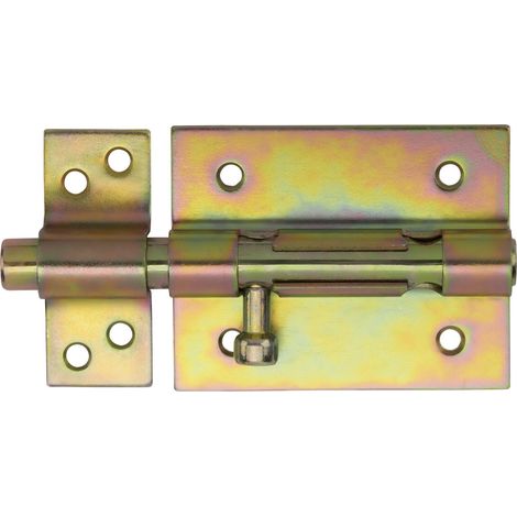 Gartentorverriegelung Länge 128 mm Stahl gelb verzinkt (1/2)