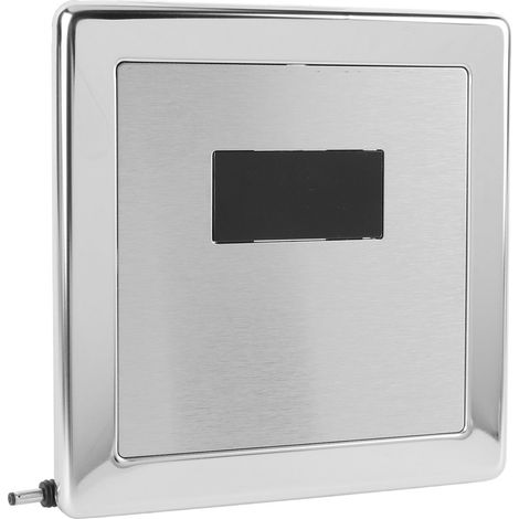 Détecteur de chasse d'eau urinoir automatique inox mural sans contact pour WC publics domestiques bureaux (1/5)