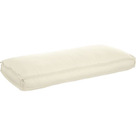 Coussin d'extérieur,Coussin pour assise / dossier de palette Crème 120 x 50 x 12 cm CFW967082 (1/5)