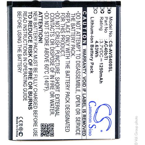 NX - Batterie téléphone, smartphone, GSM pour Archos 3.7V 1250mAh - AC40BTI (1/4)