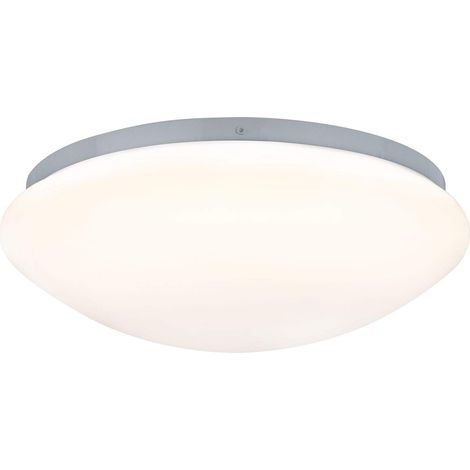 plafonnier LED Leonis rond incl. 1x10 watts IP44 luminaire de salle de bain Blanc éclairage de salon plastique 3000 K (1/5)